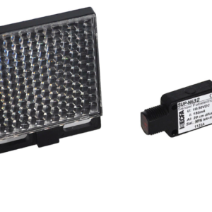 SUP-N632 - ECFA - Sensor Fotoeléctrico Rectangular con Cabezal M12x1