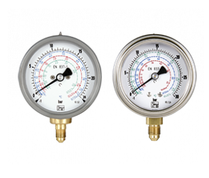 Manómetros tipo tubo de bourdon para refrigerantes MAN-T